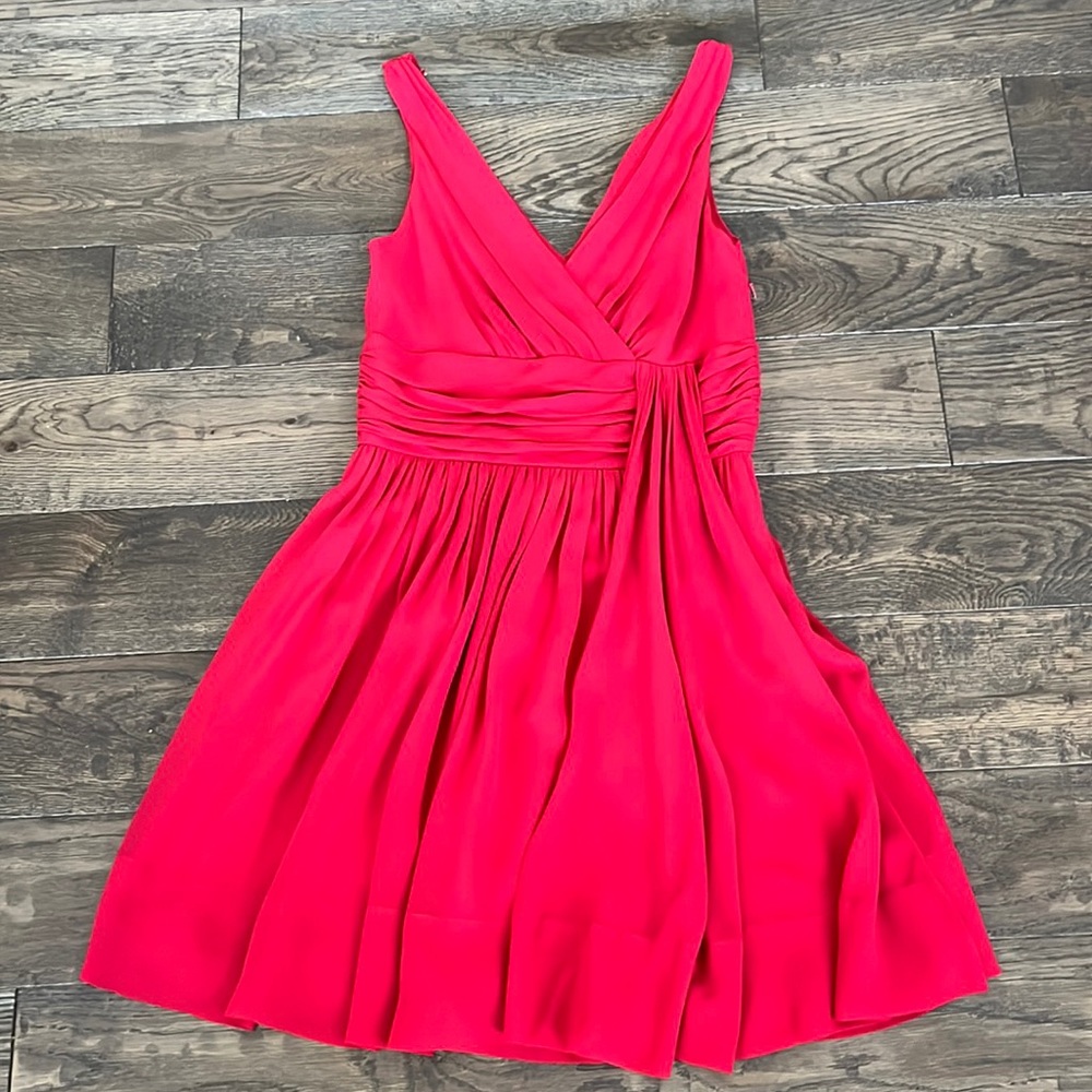 Temperley London Red Silk Cocktail Dress